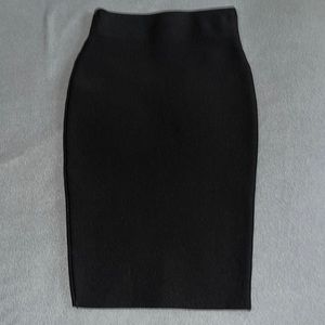 High waisted midi skirt pencil style